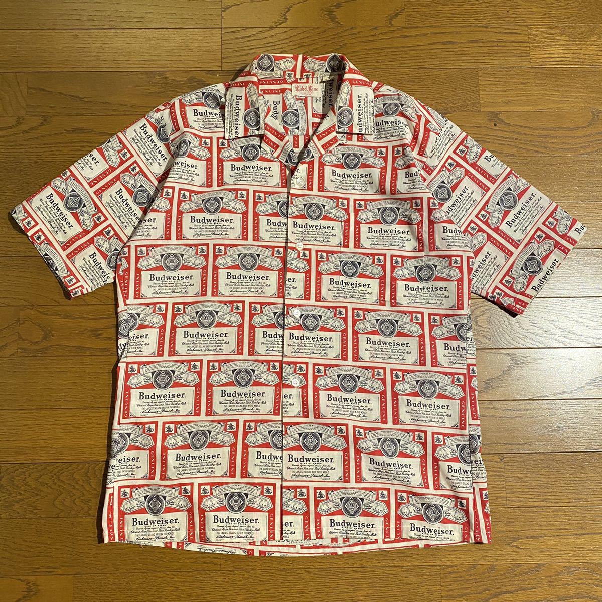 60s Budweiser Label Line 半袖 オープンカラーシャツ 60s Budweiser Label Line オープンカラーシャツ - メルカリ