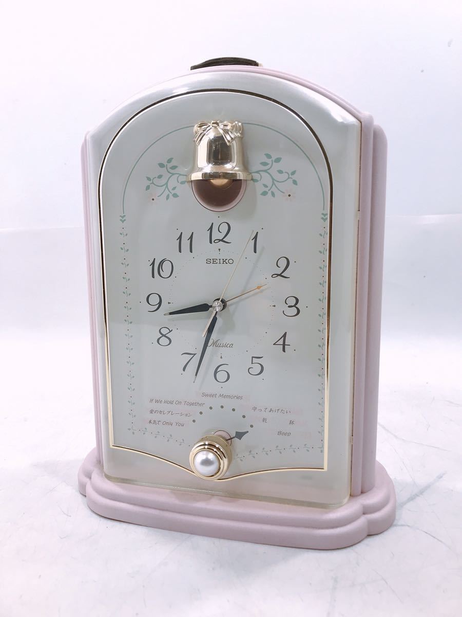 ジャンク SEIKO セイコー 置時計 Musica QM711 目覚まし時計 クォーツ