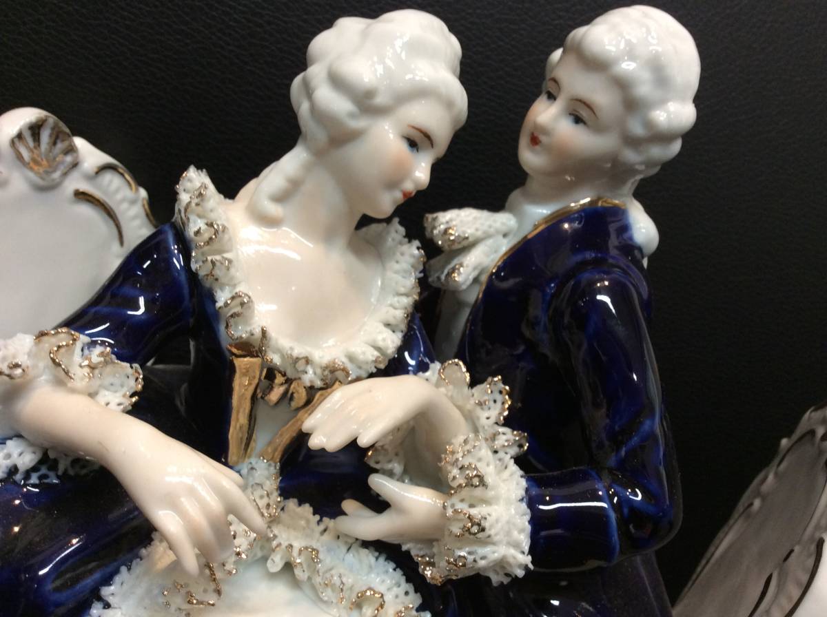 ヨーロッパ　陶器人形　骨董品 アンティーク 陶器の人形 骨董 西洋陶磁 作家 骨董品