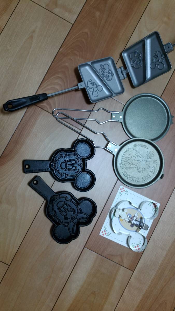 新品 ディズニー Disney キッチンセット 5点セット ミッキーマウス グリルパン パンケーキ ホットサンド 抜き枠 送料無料 の落札情報詳細 ヤフオク落札価格情報 オークフリー スマートフォン版
