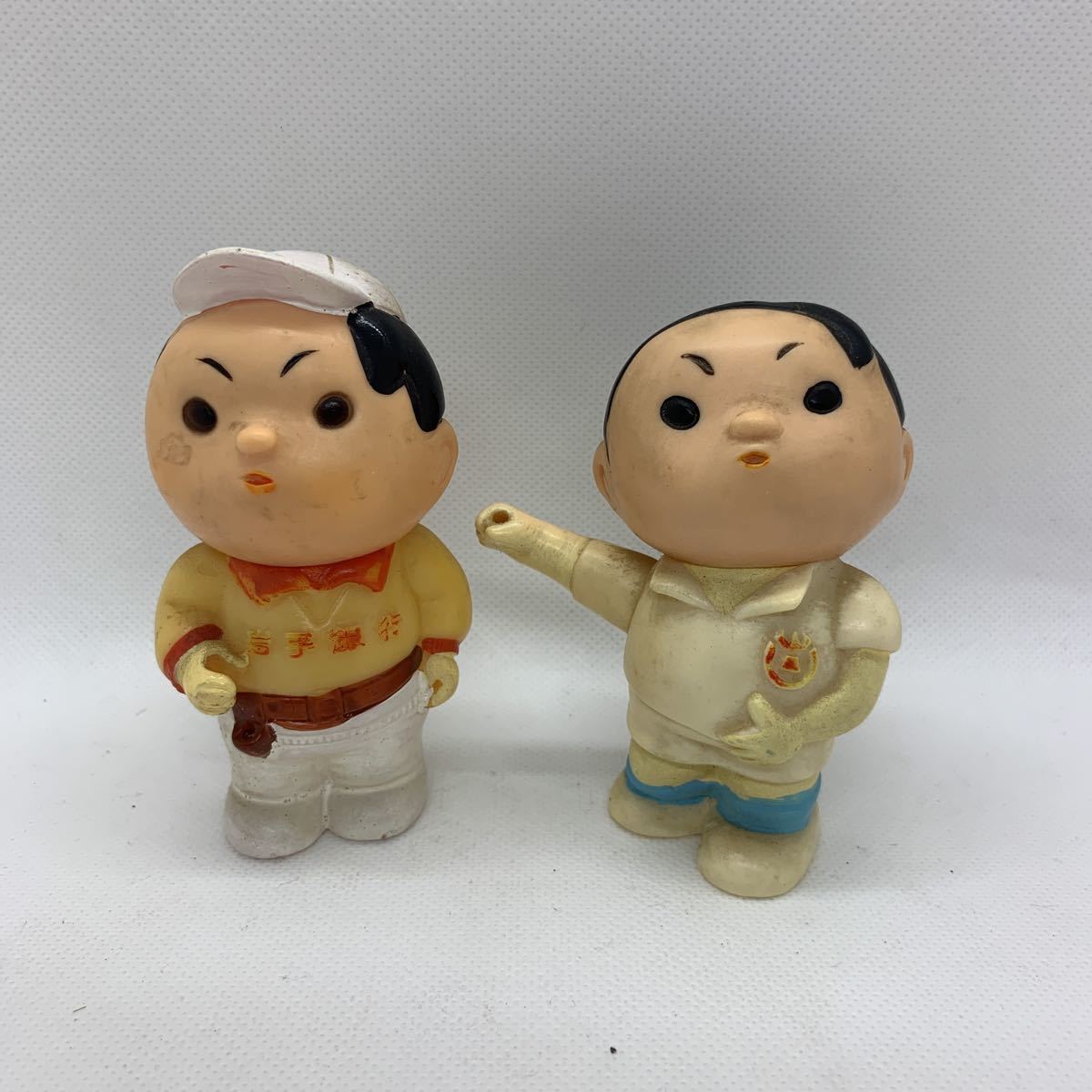 当時物】岩手銀行 がんちゃん 貯金箱 ソフビ 高さ約30cm