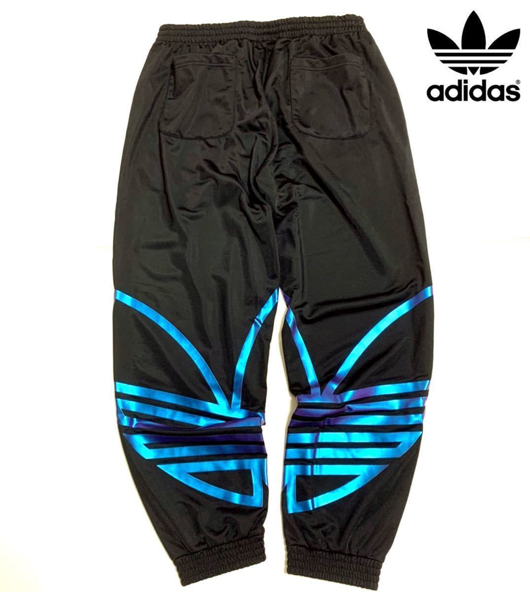新品 新品 サイズ L アディダスオリジナルス Adidas トレフォイルトラックパンツ ビックロゴ ジャージ カラーシフトプリント の落札情報詳細 ヤフオク落札価格情報 オークフリー スマートフォン版