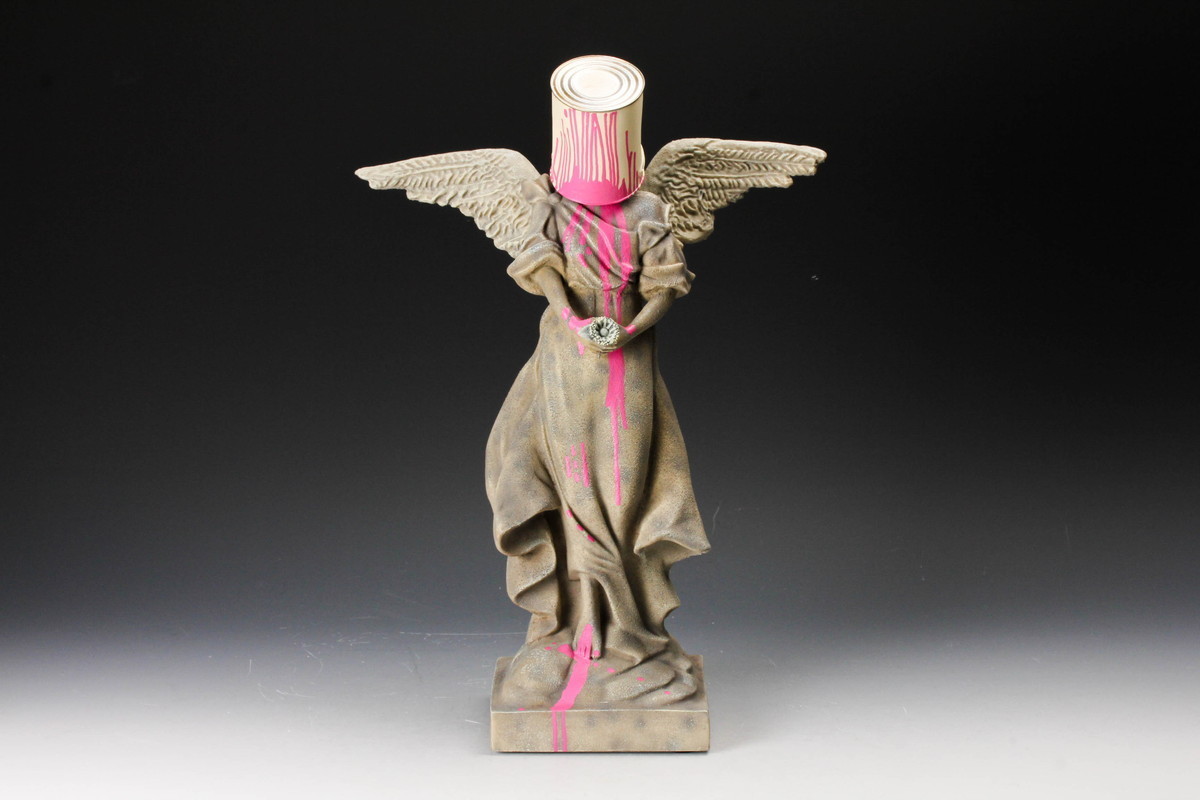 Banksy　バンクシー　Angel sith Paint Prt Paint Pot Angel Print – Post Modern Vandal