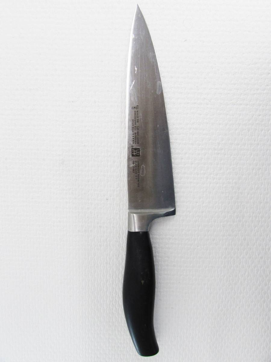 Zwilling ツヴィリング 包丁 Henckels ヘンケルス ドイツ製 ゾーリンゲン シェフズナイフ 万能包丁 牛刃 調理器具 キッチン用品 全長34 5 の落札情報詳細 ヤフオク落札価格情報 オークフリー スマートフォン版
