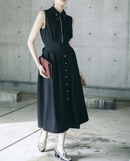 新品】アメリヴィンテージ☆パールノースリーブワンピース新品☆ameri  