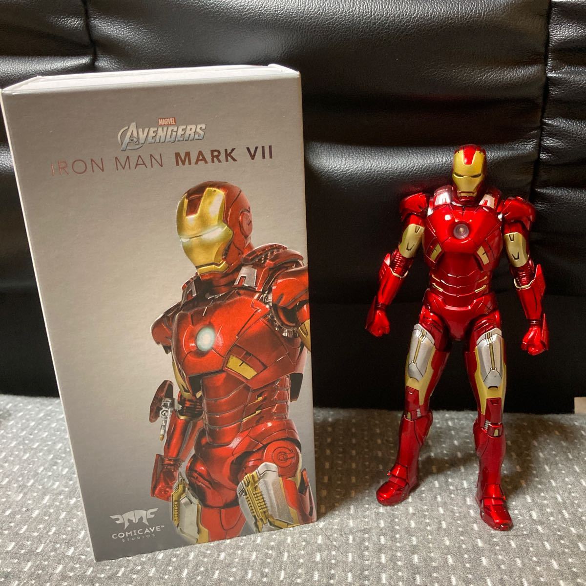 コミケイブ comicave アイアンマン マーク7 ダイキャスト製 フィギュア