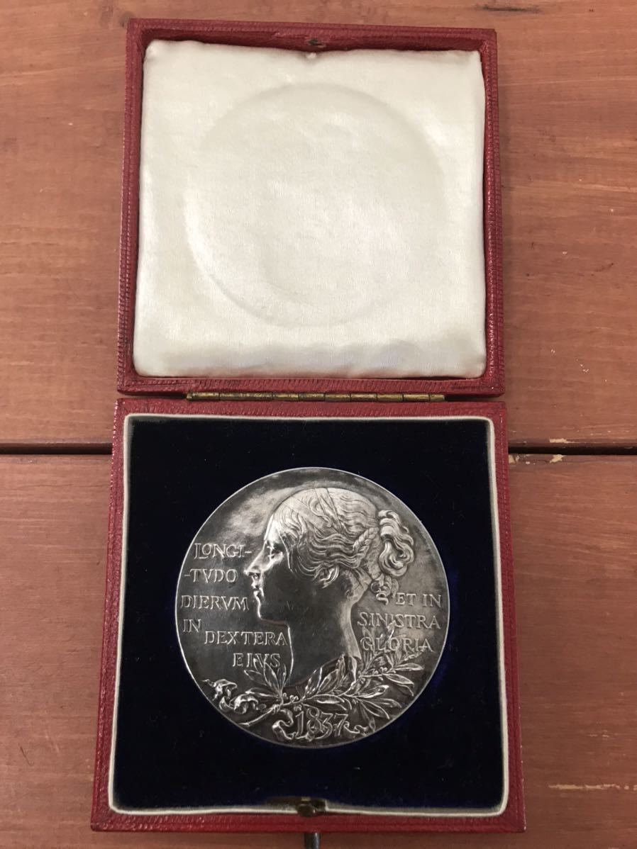 大型 銀メダル 55mm 1897年 ビクトリア ダイヤモンドジュビリー 銀貨