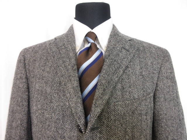 美品 アクアスキュータム Aquascutum ヘリンボーン柄 肉厚ジャケット メンズ Sizem グレー 秋冬 7mj3851 の落札情報詳細 ヤフオク落札価格情報 オークフリー スマートフォン版