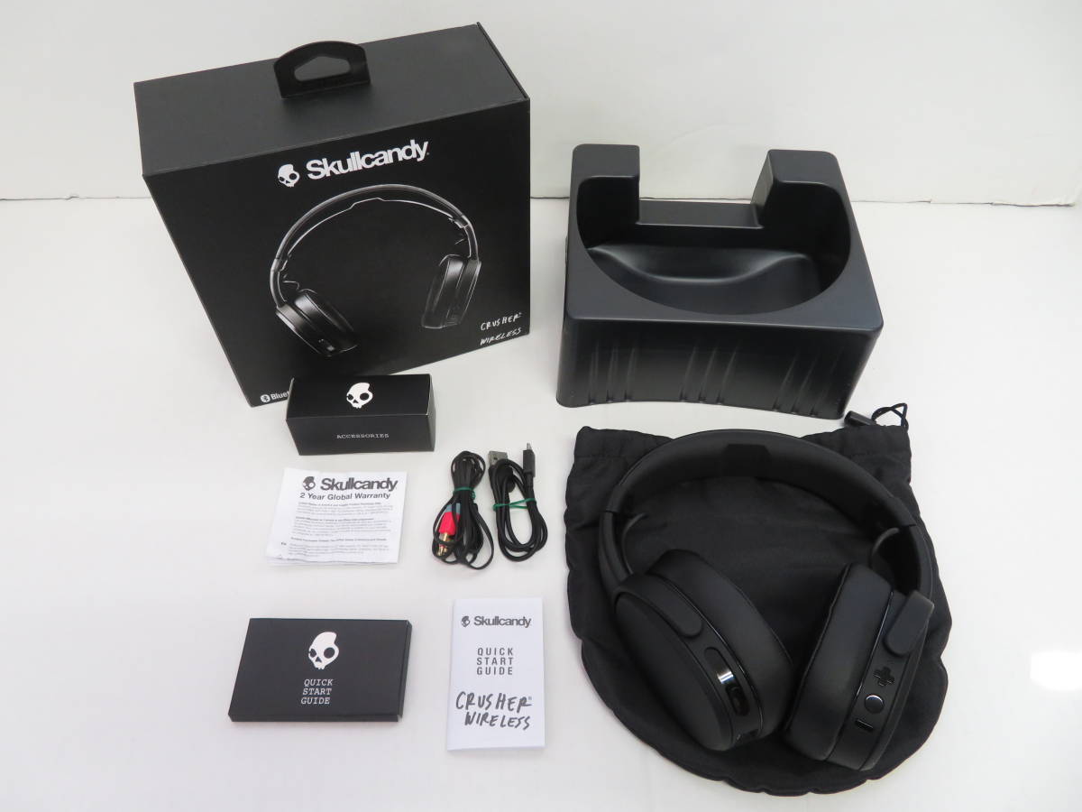 臭いあり He 322 Skullcandy スカルキャンディー Crusher ワイヤレスヘッドフォン 中古品 の落札情報詳細 ヤフオク落札価格情報 オークフリー スマートフォン版