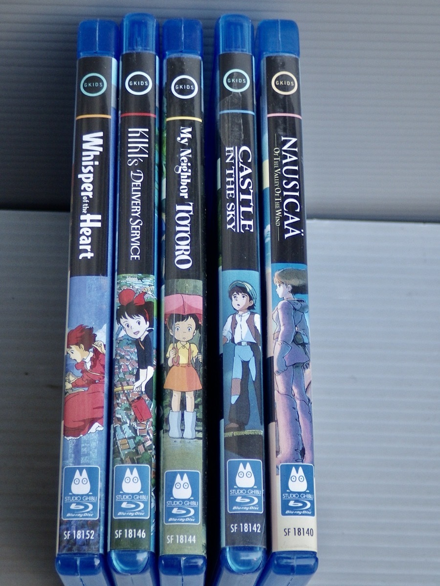 海外版 Blu Ray Dvd スタジオジブリ作品まとめて5タイトルセット 魔女の宅急便 となりのトトロ 風の谷のナウシカ 天空の城ラピュタ他 の落札情報詳細 ヤフオク落札価格情報 オークフリー スマートフォン版