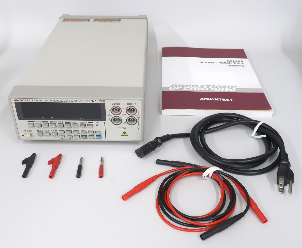 直流 精密電圧/電流発生器 ADVANTEST R6240A 0V-15V 4A エーディーシー