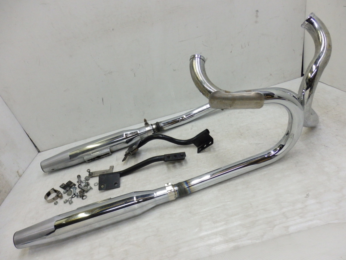 モーターステージスポーツスターマフラー　xl883xl1200 美品 モーターステージ製ハーレースポーツスター サイレンサー