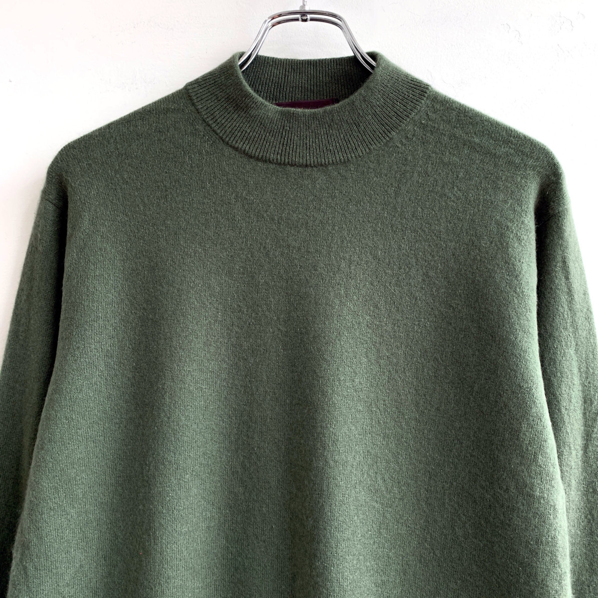 カシミヤ100 Ann Jeunesse ハイネック カシミヤウール ニット セーター Mサイズ グリーン メンズ 紳士 の落札情報詳細 ヤフオク落札価格情報 オークフリー スマートフォン版