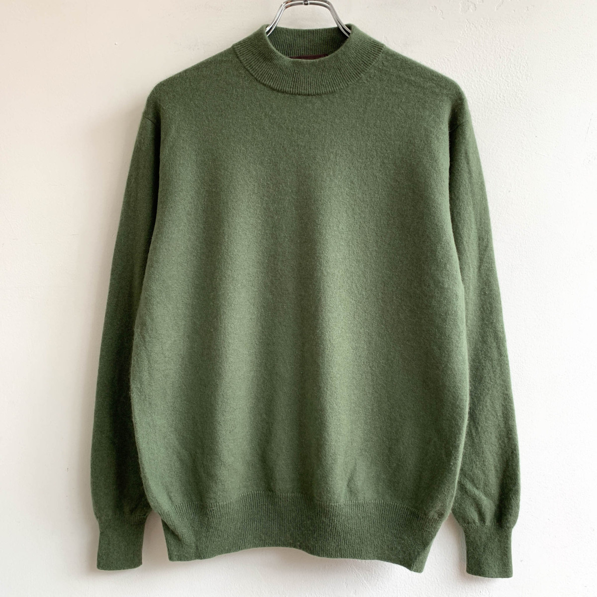 カシミヤ100 Ann Jeunesse ハイネック カシミヤウール ニット セーター Mサイズ グリーン メンズ 紳士 の落札情報詳細 ヤフオク落札価格情報 オークフリー スマートフォン版