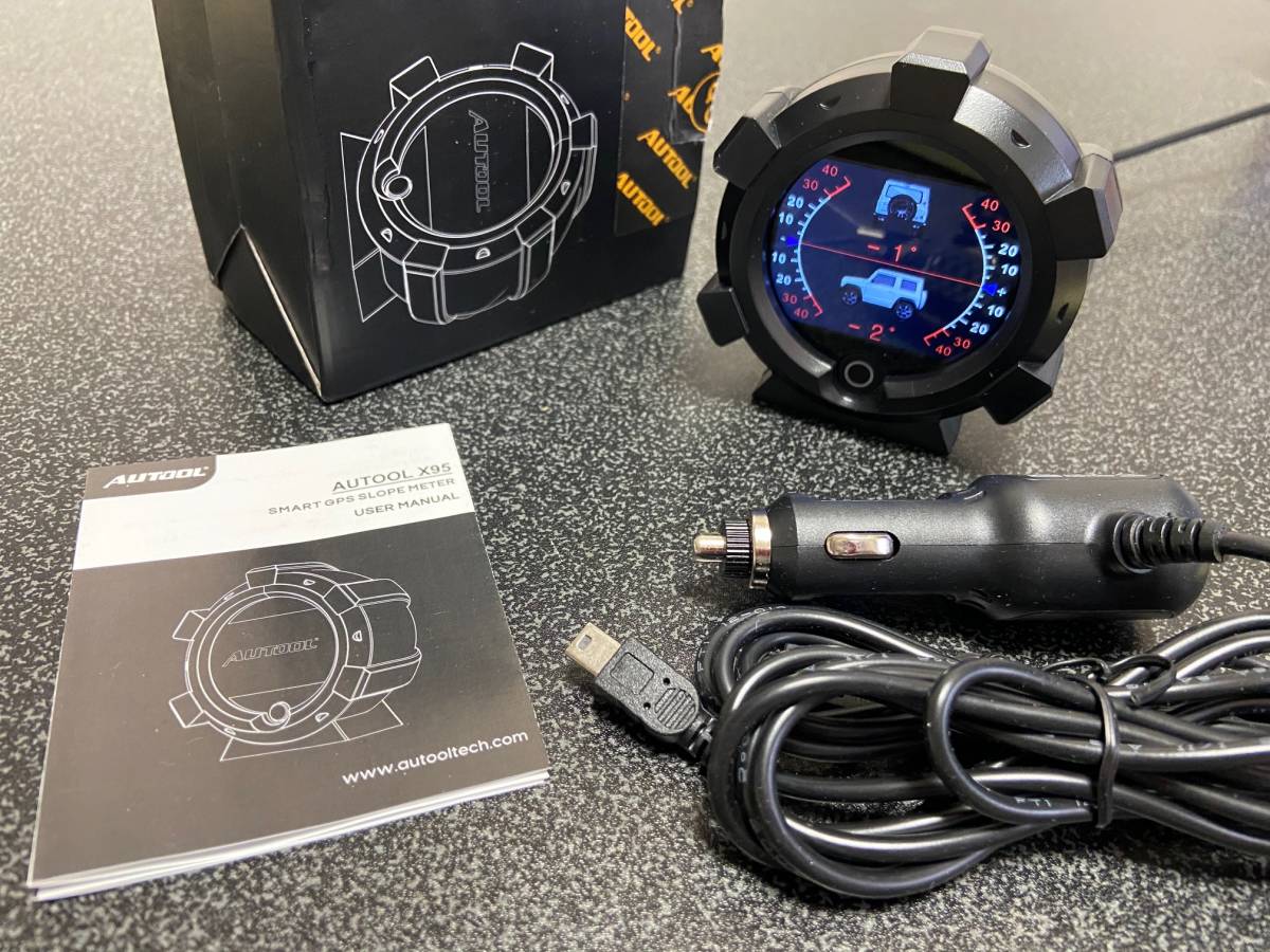 新品 Autool X95 Gps内蔵 水平傾斜計 傾斜計 スピードメーター アラーム付き 電圧計 4 4 四駆車などに の落札情報詳細 ヤフオク落札価格情報 オークフリー スマートフォン版