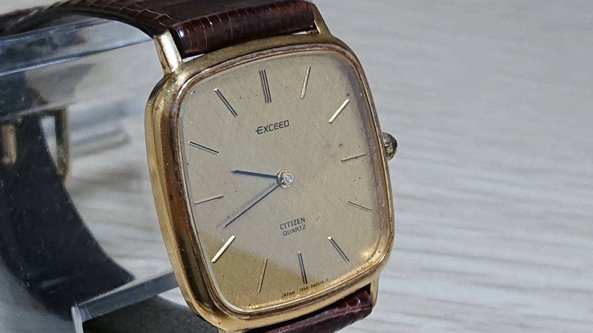 CITIZEN EXCEED シチズン エクシード クォーツ メンズ腕時計 4-796471
