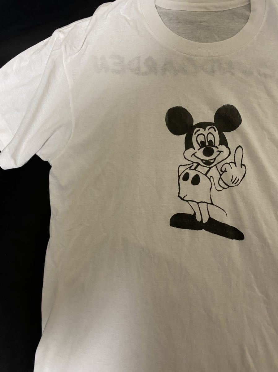 Mickey Mouse ミッキーマウス ブラックフラッグ Black Flag Tシャツ Soundgarden サウンドガーデン 中指 レア の落札情報詳細 ヤフオク落札価格情報 オークフリー スマートフォン版