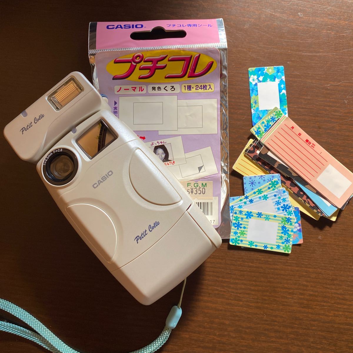 CASIO プチコレ デジタルシールカメラ ZR-1 シール台紙付き（激レア 