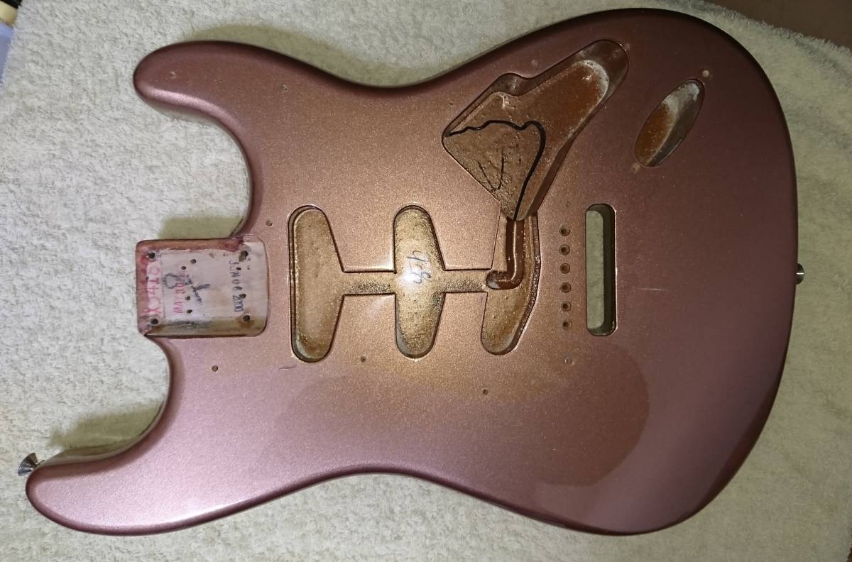 MJT ストラトキャスター ボディ バーガンディーミスト（Fender
