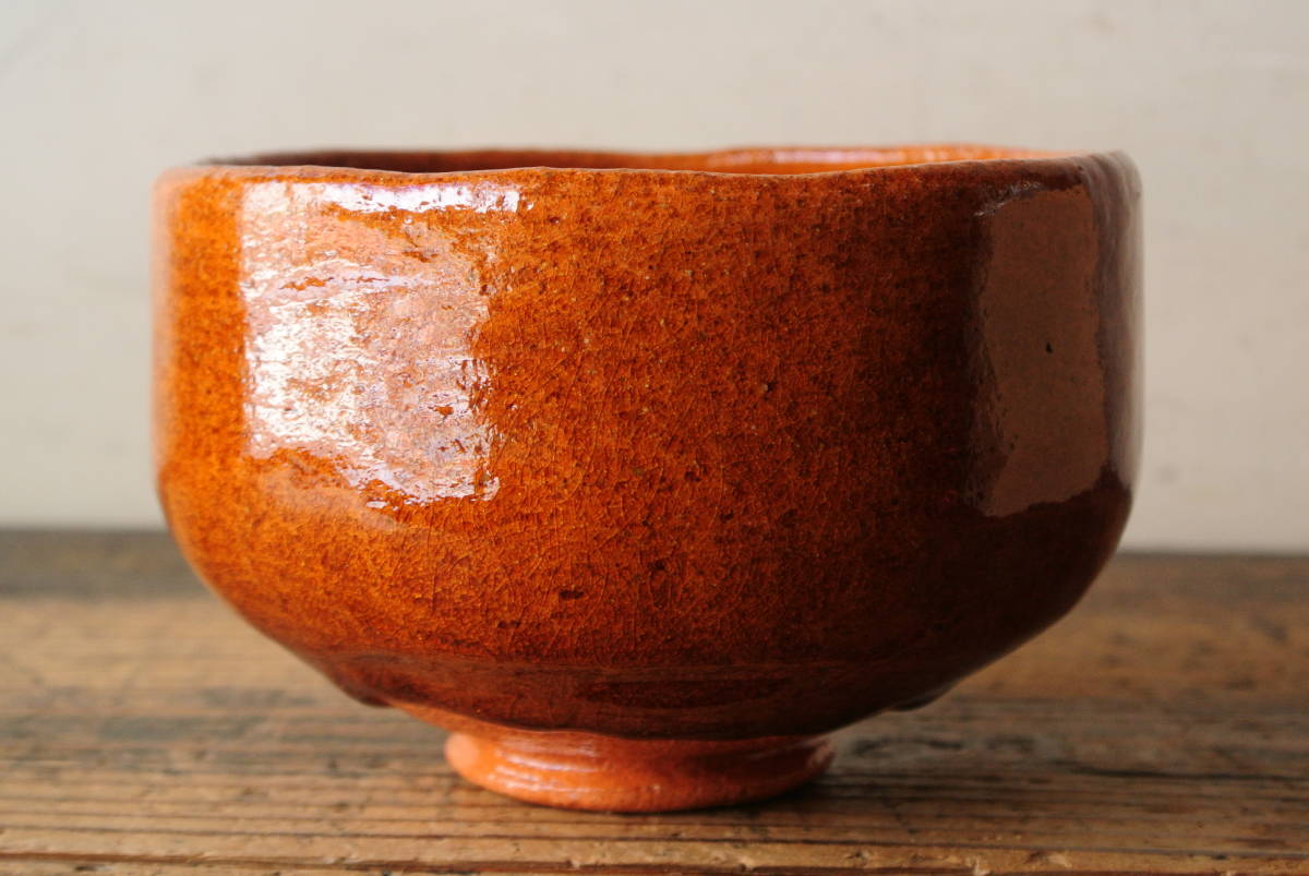 松雲窯 泉喜仙 作 大樋茶碗 大樋焼 飴楽茶碗 栞 茶道具 抹茶碗 新品 未