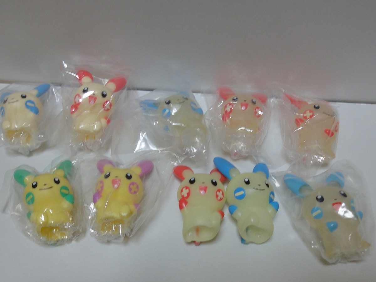 新品】ポケモンキッズ ○ プラスル＆マイナン 蓄光版＆クリア含む8種類