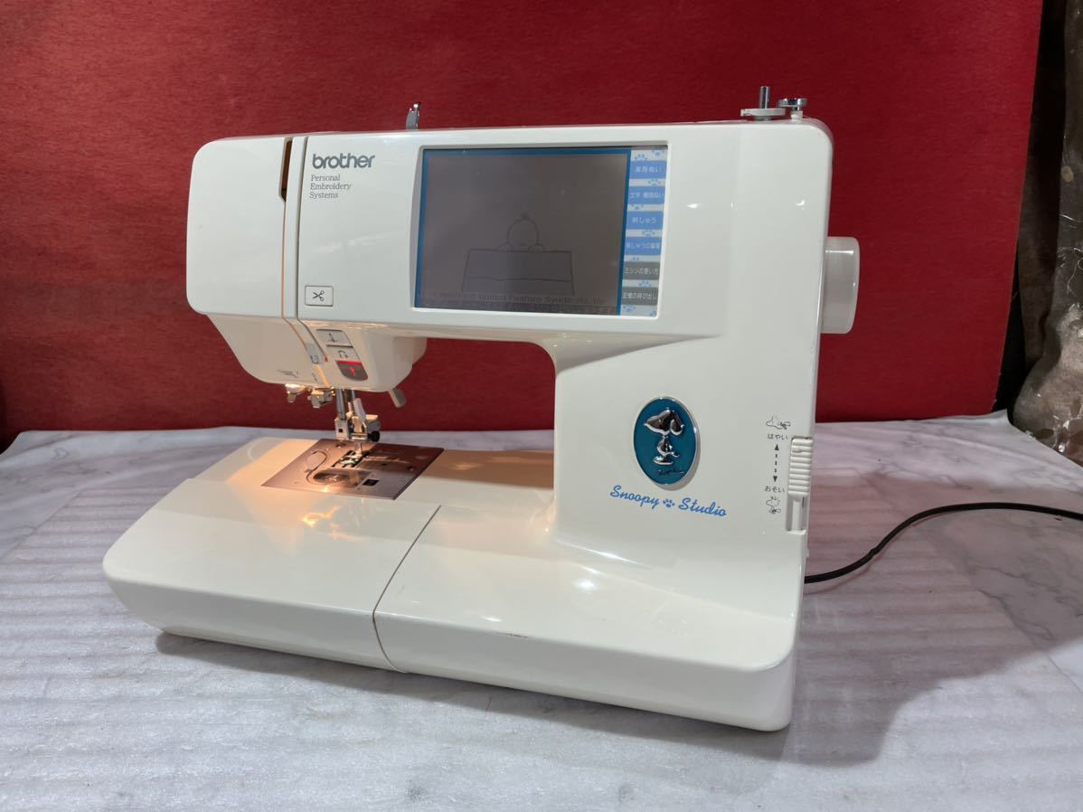 希少 Brother スヌーピースタジオ モデル Em102 コンピュータミシン 中古品 超美品 動作品 ミシン 刺繍 説明書一式付き の落札情報詳細 ヤフオク落札価格情報 オークフリー スマートフォン版