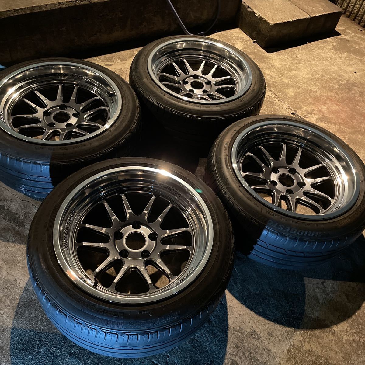 新品】コスミスレーシング COSMIS RACING XT206R 17インチ 9j+5 4本の 