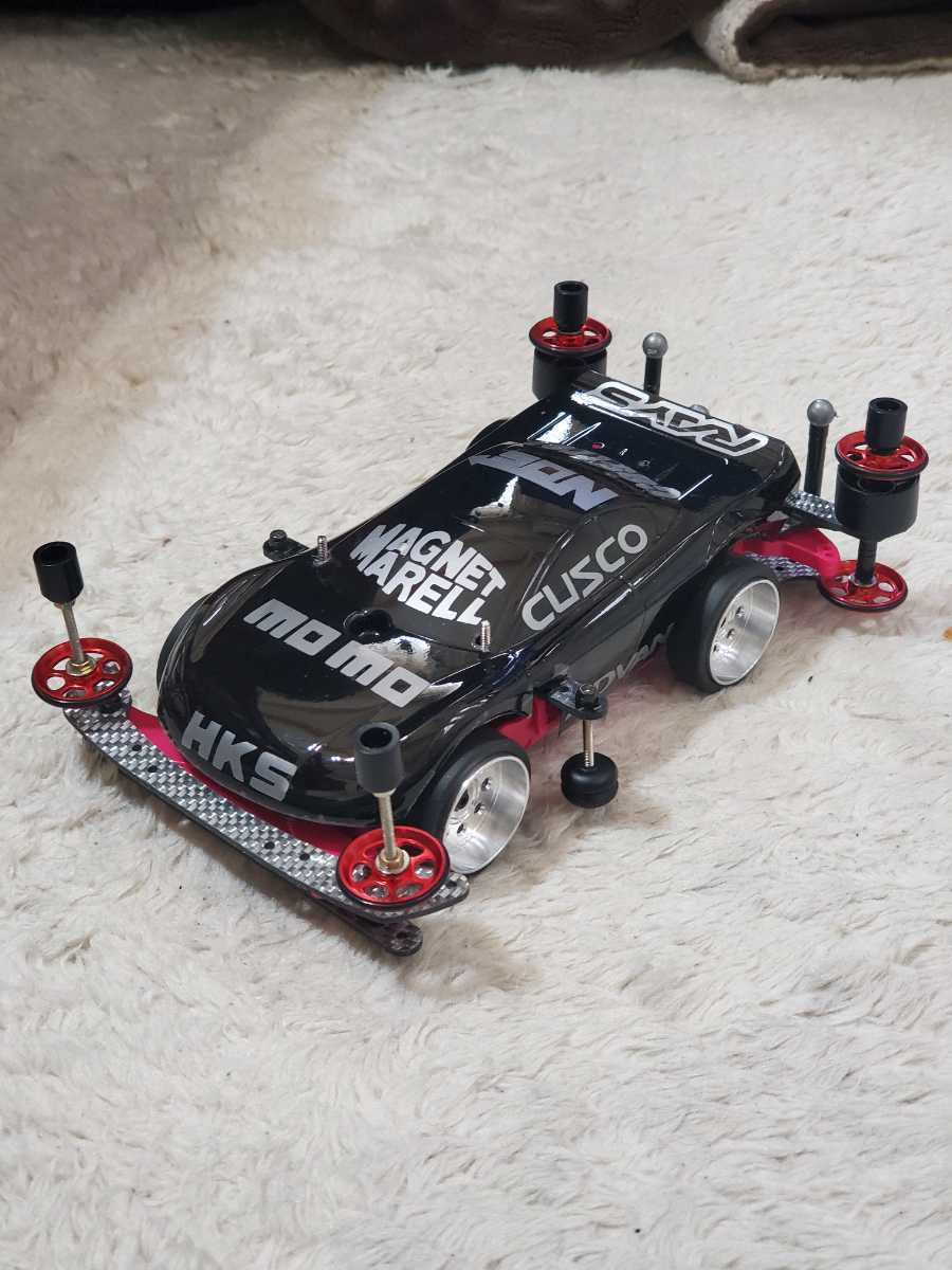 ミニ四駆　TRF ワークスJr. MSフレキ　完成品② ミニ四駆 TRFワークスJr？ MSシャーシ フレキ リアアンカー 提灯