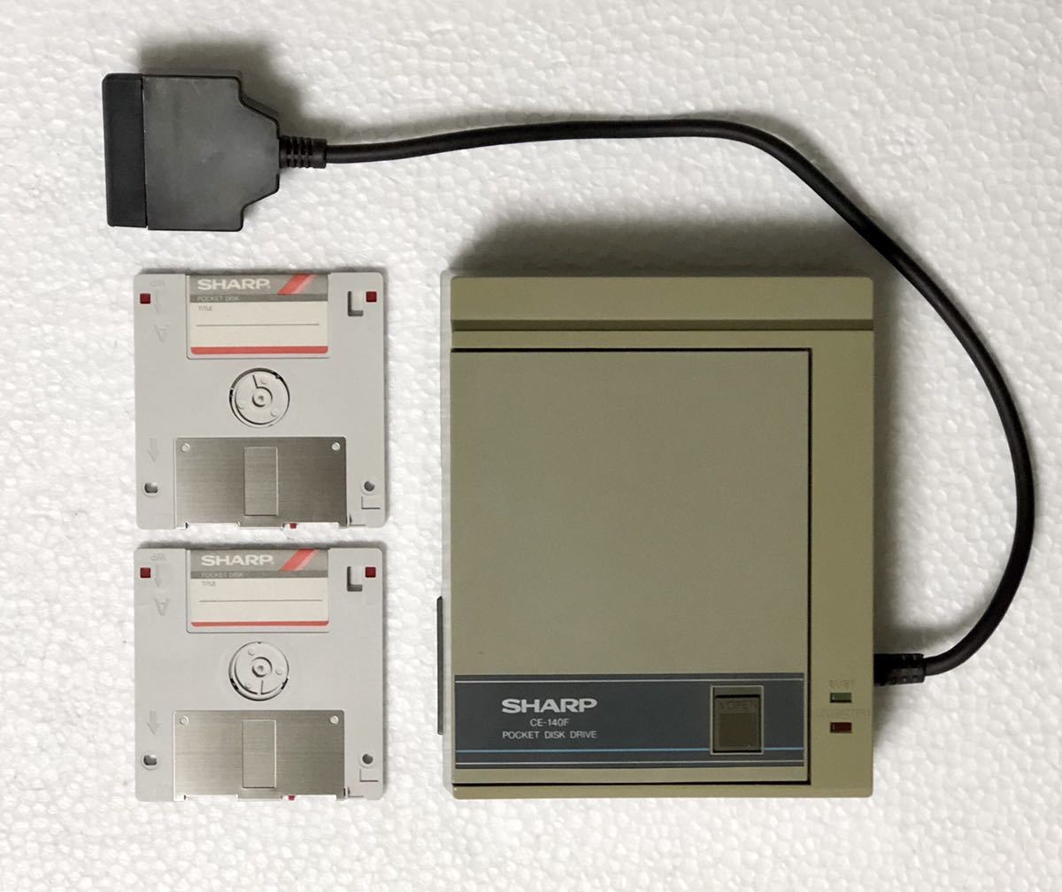 SHARP CE-140F（ポケコン用ポケットディスクドライブ）マニュアル付