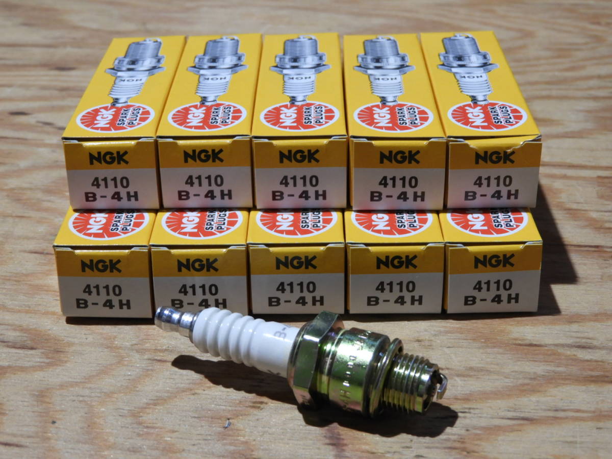 新品】NGKスパークプラグ 【B－4H】10本組 ラビットスクーター