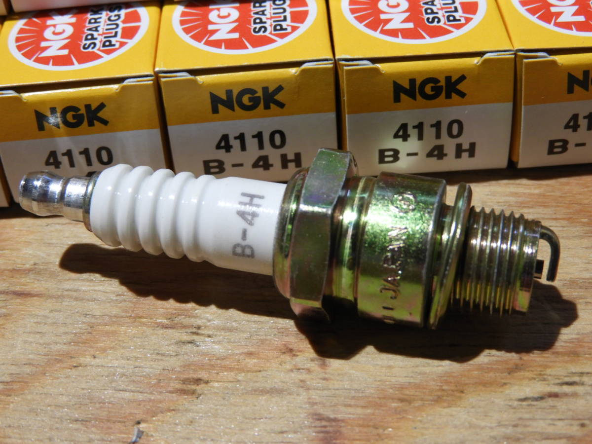 新品】NGKスパークプラグ 【B－4H】10本組 ラビットスクーター