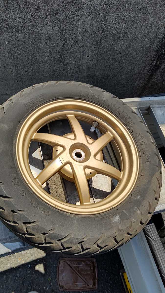 HONDA AF35 ライブディオ ZX 純正 リアホイール ① タイヤ 普通に