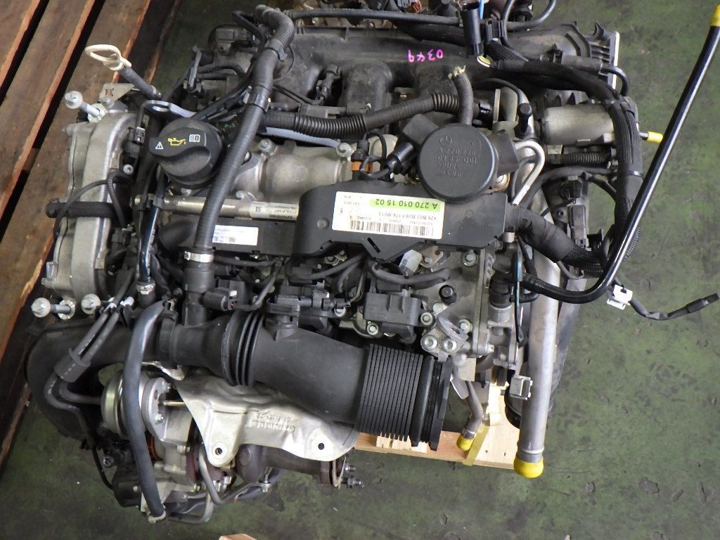 ベンツA180[W176前期]27000km 270910エンジン本体タービン付 M270の