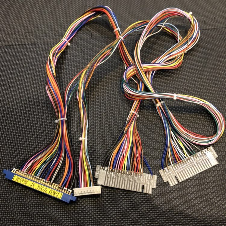 コナミ「究極戦隊ダダンダーン」インストカード2種、ハーネス束線図