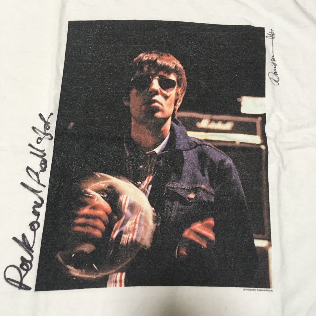サイラス SILAS oasis リアムギャラガー tシャツ コラボ フォト