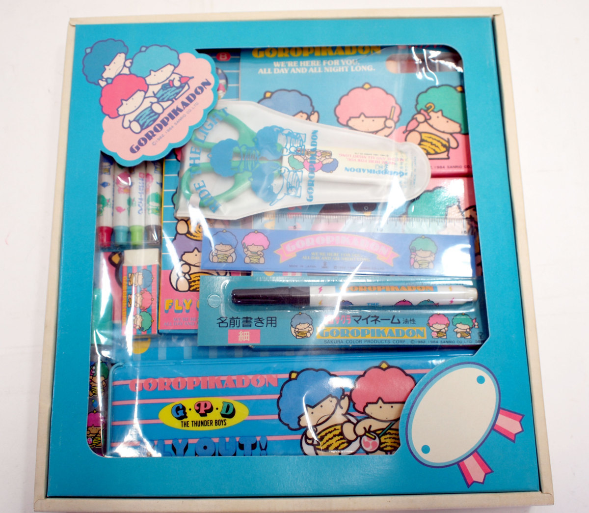 W0187] 未使用☆サクラ文具ゴロピカドンセット サンリオ ファンシー
