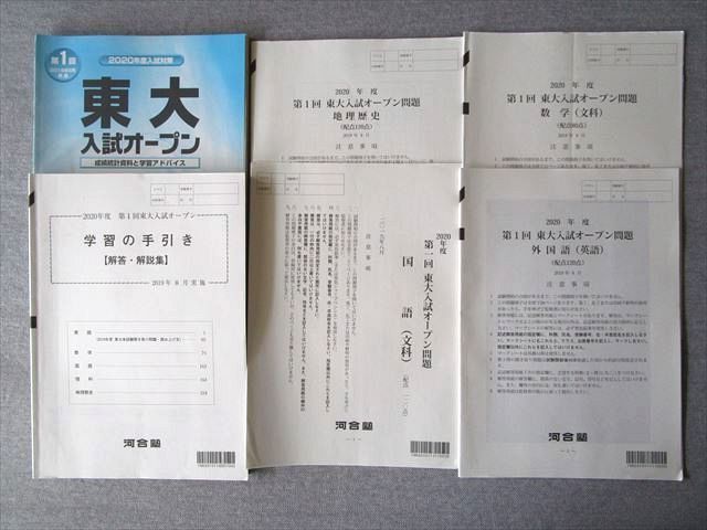 河合塾 東大OP （第二回河合東大即応オープン～得点結果