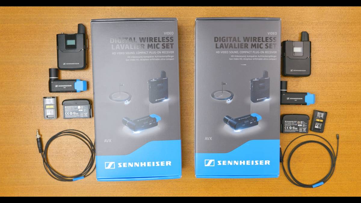 Sennheiser AVX-MKE2 ワイヤレスマイク セット ゼンハイザー 2つの