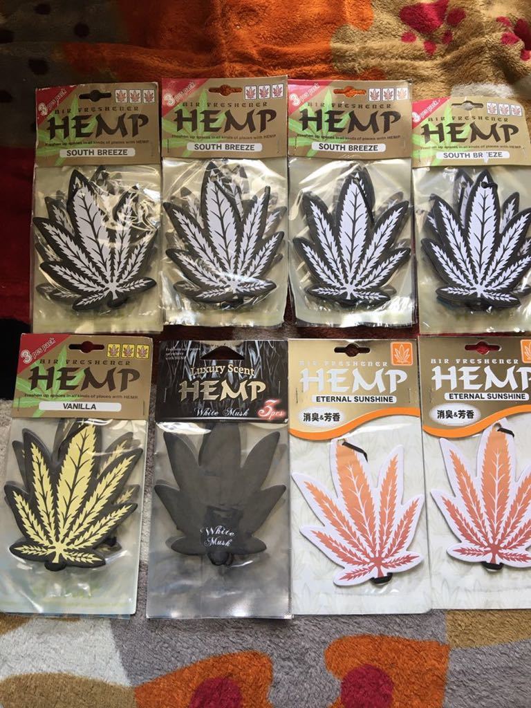 新品 新品未開封 点セット Hemp 葉っぱ型 カーフレグランス フレバ4種類 香水 芳香剤 の落札情報詳細 ヤフオク落札価格情報 オークフリー スマートフォン版