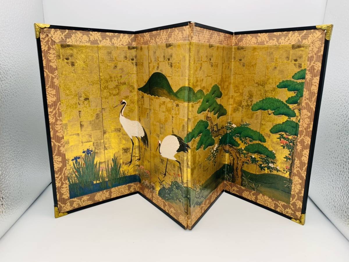 屏風四曲一隻松図