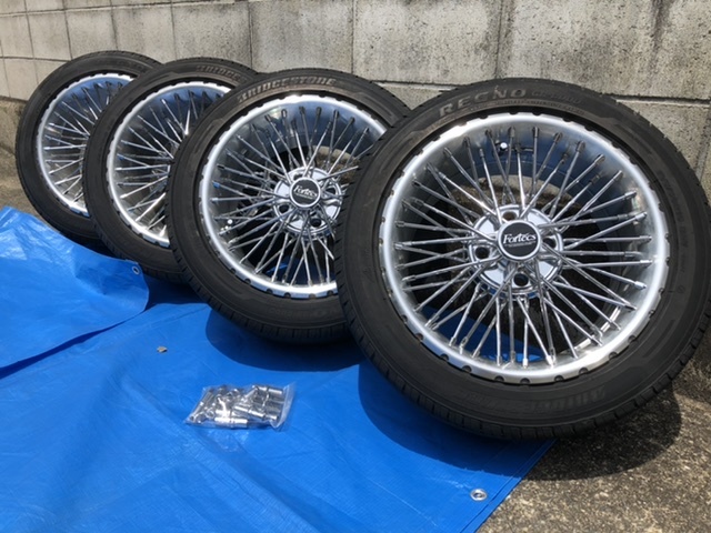 貴重!フォルテクス ワイヤーホイール 4本 専用ナット付 ロードスター 貴重!フォルテクス ワイヤーホイール 4本 専用ナット付 ロードスター