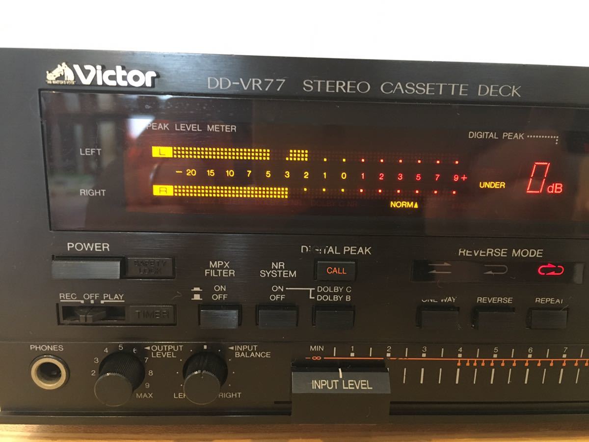 良品】Victor DD-VR77 カセットデッキ（Victor ビクター DD-VR77 