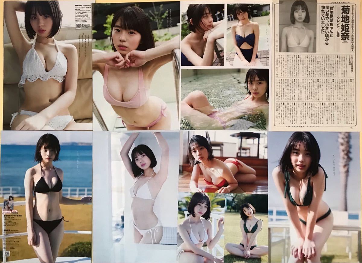 菊地姫奈 *(ミス週間少年マガジン受賞)* 水着グラビア * 切り抜き・14ページ の落札情報詳細| ヤフオク落札価格情報 オークフリー・スマートフォン版