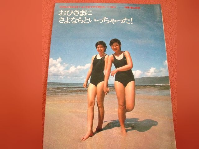 超貴重！当時物！【桜田淳子 山口百恵切り抜き9ページ】スクール水着
