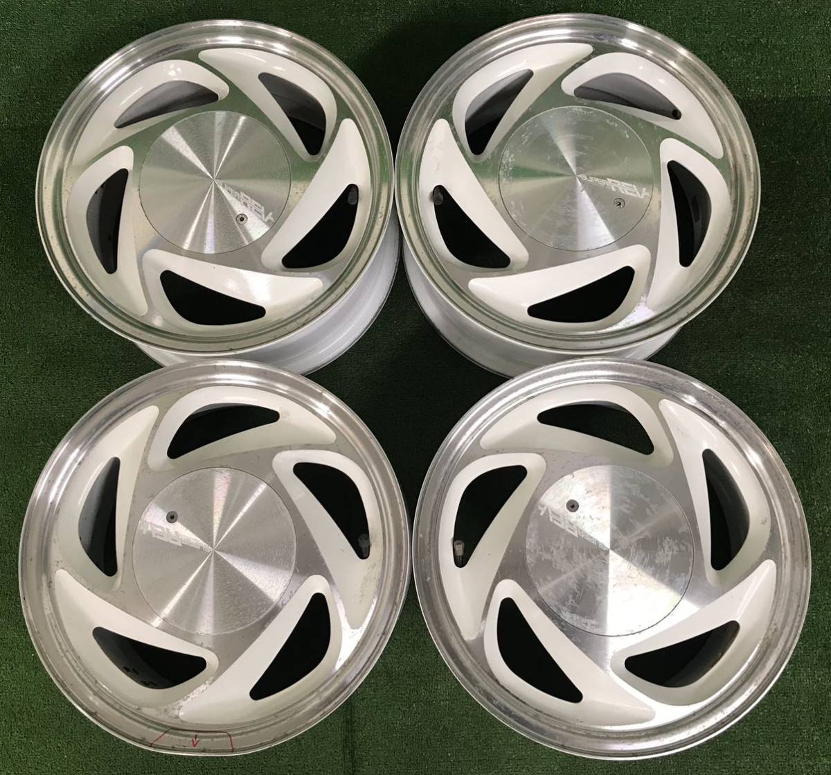 旧車、AUDIRE REVアルミホイールタイヤ4本セット