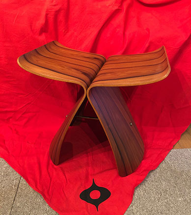 バタフライスツール　ビンテージ　手書き番号　柳宗理　天童木工　ヴィンテージ バタフライスツールビンテージ手書き番号柳宗理天童木工ヴィンテージ