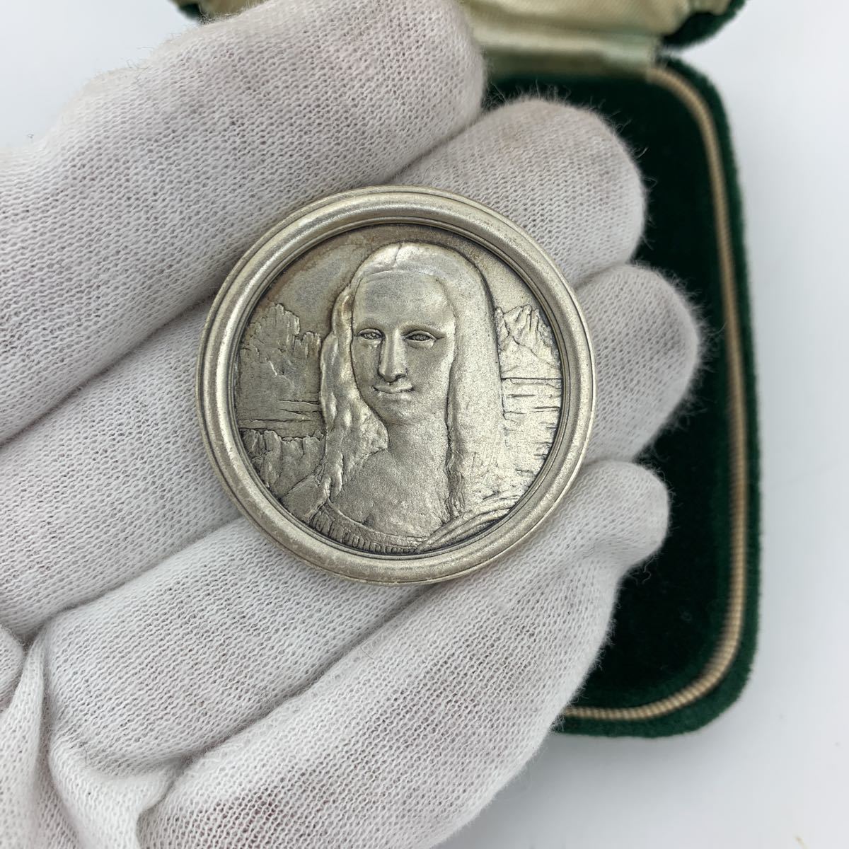 純銀メダル 日本モナリザ展 1974年 30.8g 記念メダル の落札情報詳細