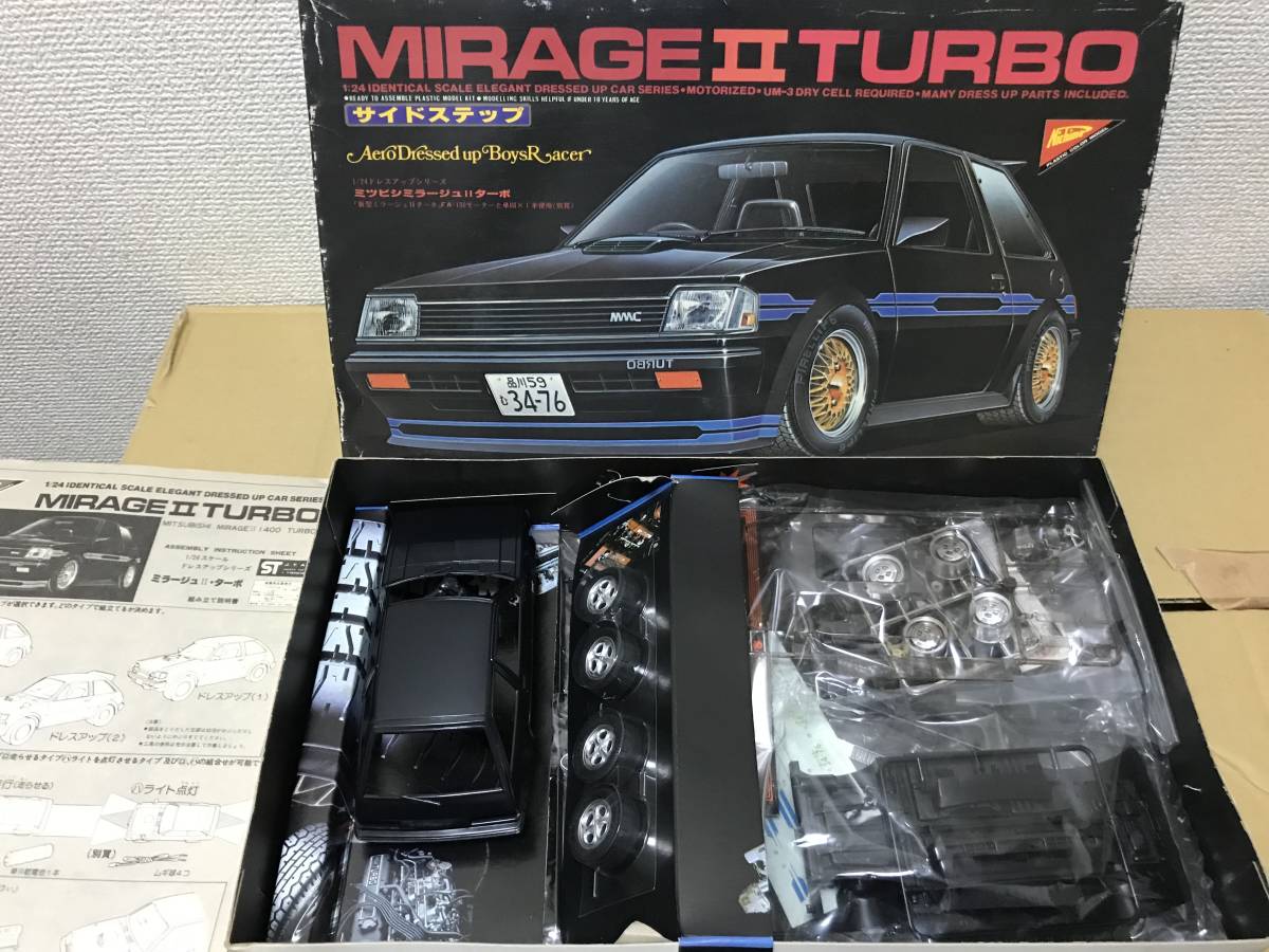 新品】【ニチモ】 1/24 三菱 ミラージュ Ⅱ ターボ サイドステップ の