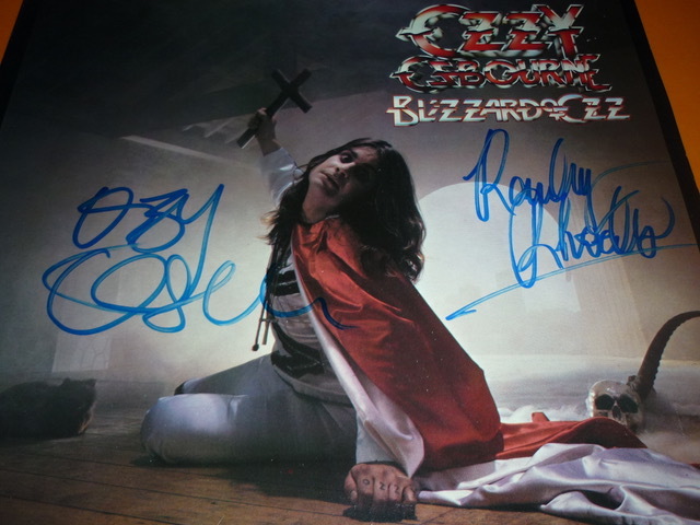 直筆サイン入りレコード OZZY OSBOURNE & RANDY RHOADSの落札情報詳細