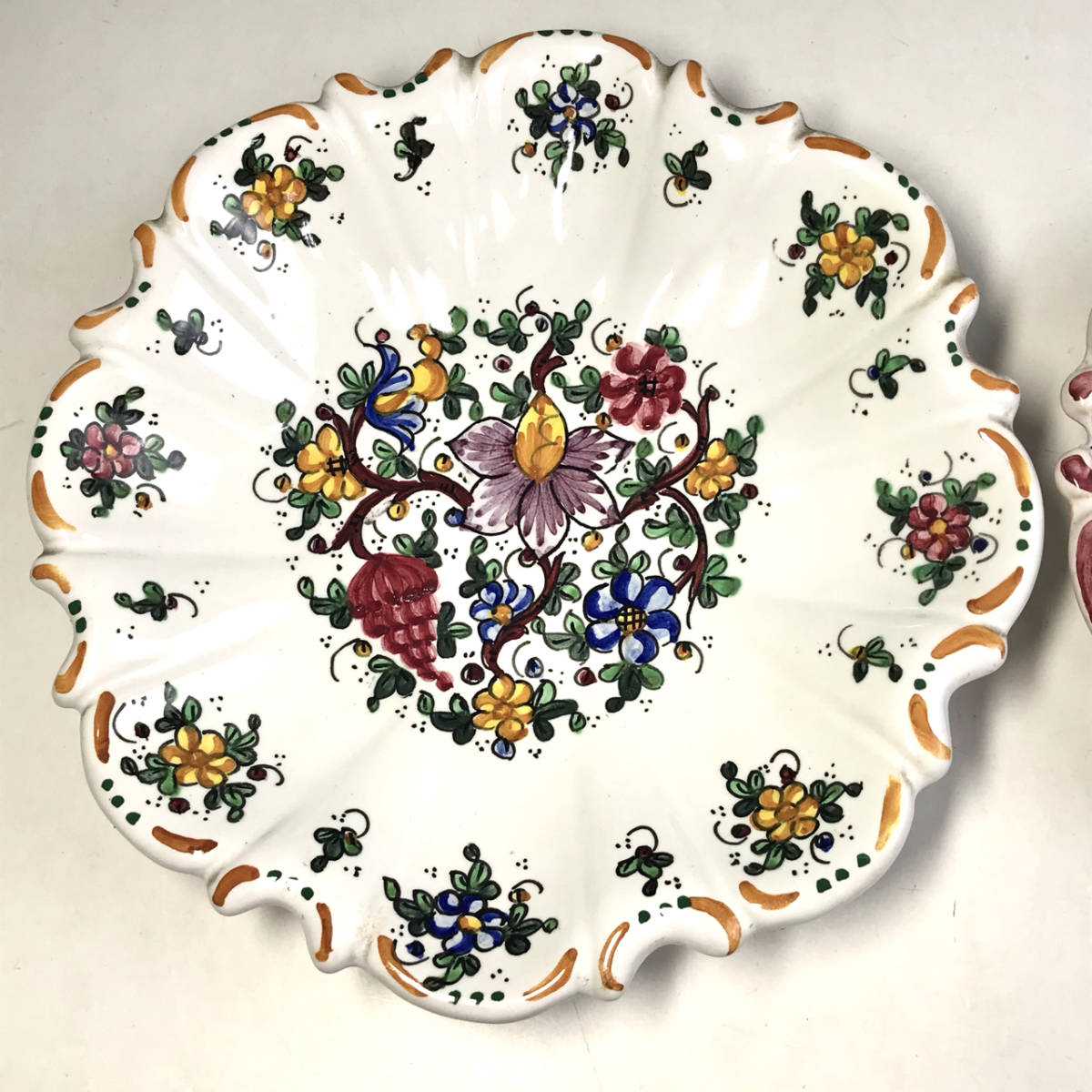 ☆ITALY イタリア陶器 BAFFONI GUBBIO バッフォーニ グッビオ 花柄